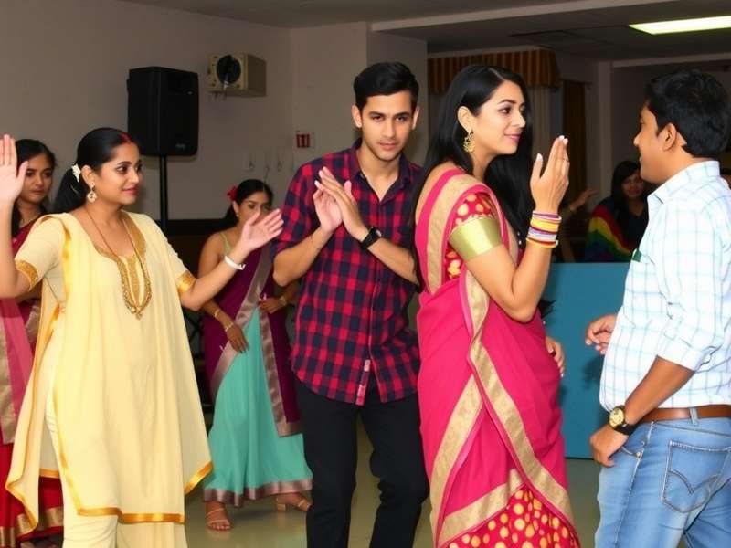 Bollywood Groove Galore community event with players dancing together